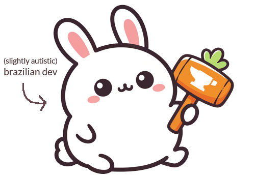 The brazilian developer of "Bunny Hero Works Part-Time"